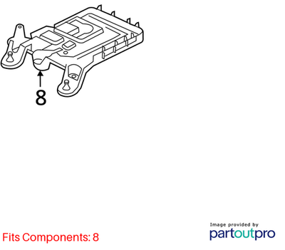 Volkswagen 2006-2018 Volkswagen Beetle Battery Tray 1K0915333H