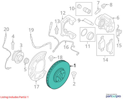 2009 BMW X5 Rear Ventilated Brake Discs Set Used OEM 34116886477