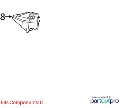 Audi 2007-2015 Q7 Coolant Expansion Tank 7L0121407F