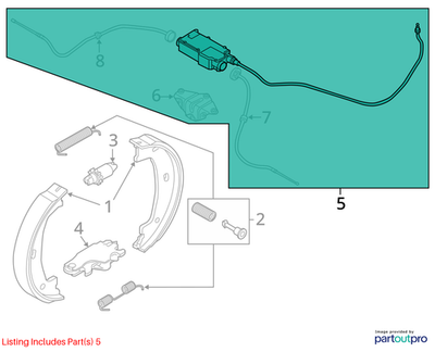 2012 BMW X6 Actuator with Control Unit Used OEM 34436850289