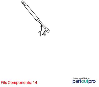 Audi 2007-2015 Q7 Liftgate Lift Support 4L0827552E