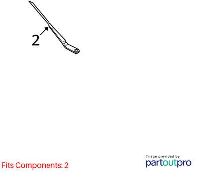 Audi 2009-2017 Q5 Wiper Arm 8R1955407B1P9