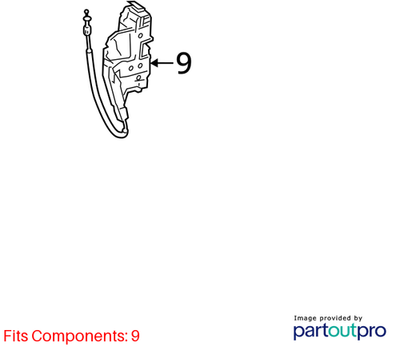 Mercedes-Benz 2010-2014 C250 Door Lock Actuator Motor 2047202735