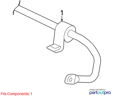 2011–2018 VW Jetta Front Suspension Stabilizer Bar Used OEM 5C0411303