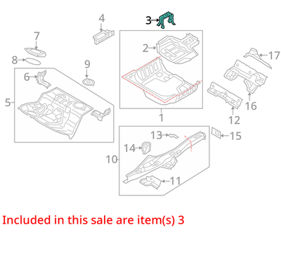 2013-2016 Audi A6 Spare Tire Bracket 8K0802715A