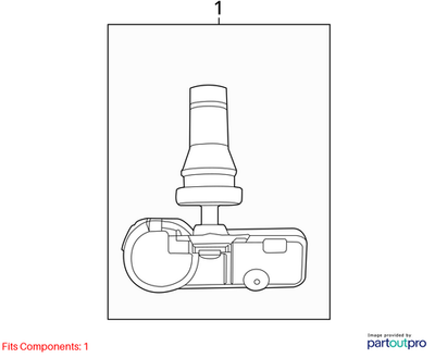 Jeep 2014-2021 Jeep Cherokee Tire Pressure Sensor 68378369AF
