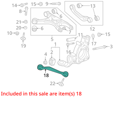 2008-2024 Audi A5 Control Arm Tie Rod Rear Right 8K0501530N