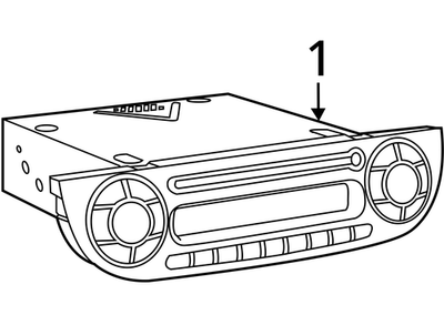 2012-2015 Fiat 500 Multi Media Radio 1RZ26JXWAL
