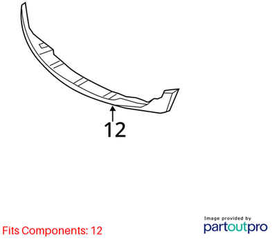 2012 Mini Cooper Front Lower Lip/Spoiler Used OEM 51112756497