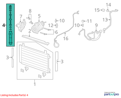 2009-2015 Chevrolet Lumina A/C Receiver & Dehydrator Used OEM 92191928
