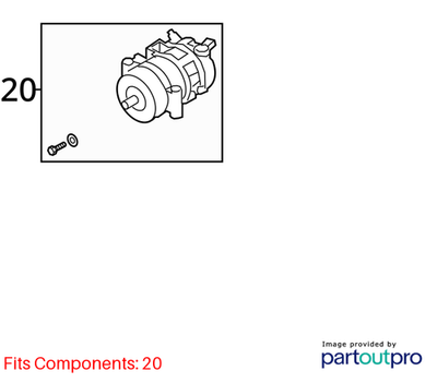Audi 2012-2017 Audi A6 A/C Compressor 4G0260805D