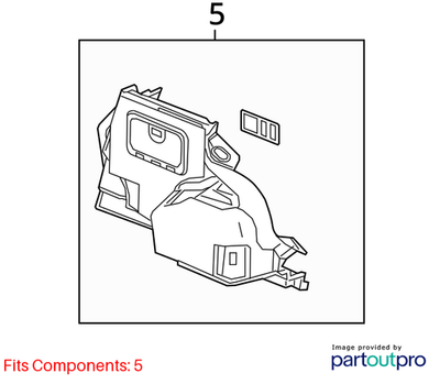2018 Cadillac CTS Rear Compartment Side Trim Left Used OEM 84291838