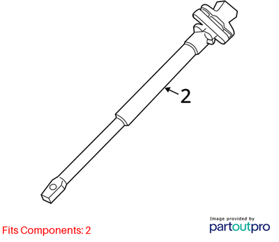 2013 BMW 520i Steering Shaft USED OEM 32306776108
