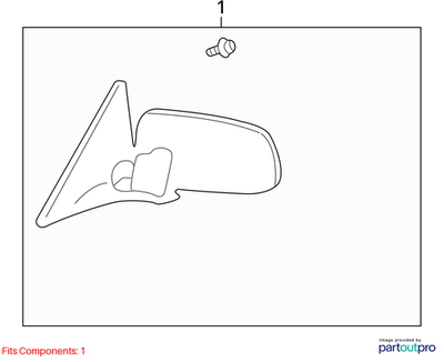 2002 Lexus LS430 Right Side Mirror Assembly Used OEM 8791050462A0