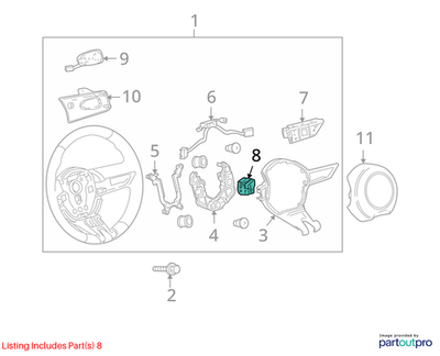 Chevrolet Camaro Cruise Switch V6 Auto 92219335