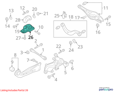 Volkswagen Suspension Bracket 1K0505129L