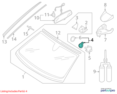 2008-2018 Audi A5 Rain Sensor USED OEM  8K0955559C