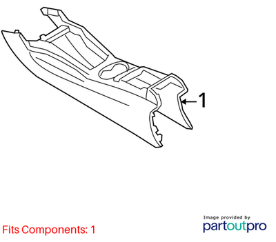 Audi Q5 Center Console 2.0L TFSI Automatic 8R1863241B1DH