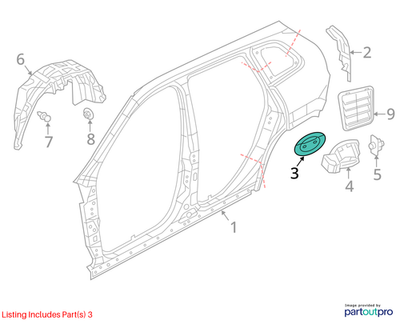 2019-2023 Jeep Cherokee Fuel Fill Door 55112854AA