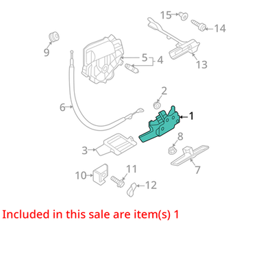 2024 Volkswagen Atlas Cross Sport Upper Lock Latch 4M0827506E