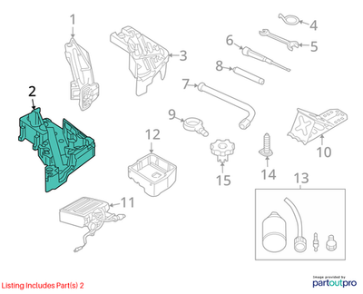 Audi 2007-2015 Audi Q7 Jack Carrier 4L0012112C