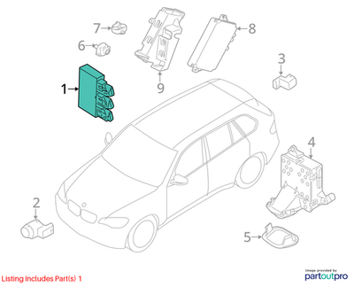 2009 BMW X5 PDC Control Unit Used OEM 66209145158