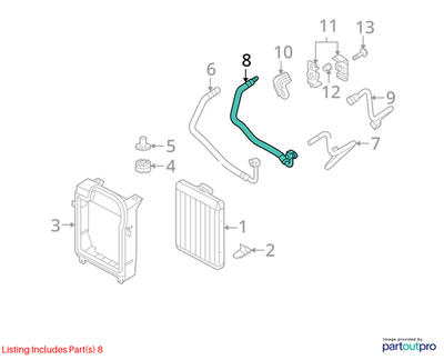 2009 BMW X5 xDrive30i Oil Cooling Pipe Outlet Used OEM 17227578660