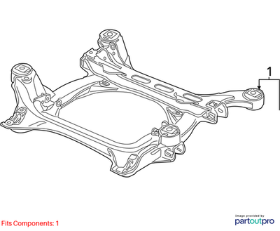 2012 Volkswagen Touareg Front Suspension Subframe Used OEM 7L0499030T