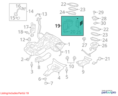 Audi 2009-2012 A4 Electric Fuel Pump 8K0919051G