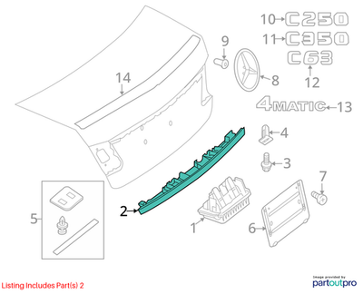 Mercedes-Benz Handle Strip 2047402193