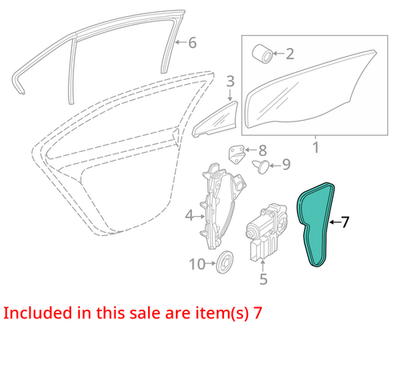 2007 Volkswagen Jetta GLI Rear Door Access Cover 5C6839916B