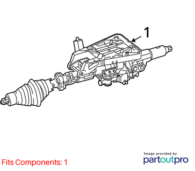 Mercedes-Benz 08-15 C300 Steering Column 2044602316
