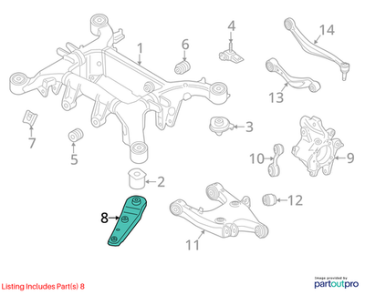 2011–2016 BMW Front Right Compression Strut Control Arm USED OEM 33326782840