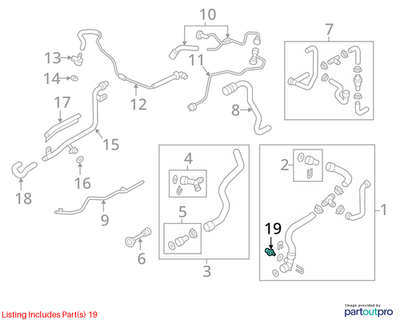 2012–2018 Audi A6 Coolant Temperature Sensor Used OEM 06A919501A