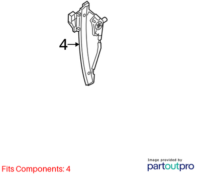Audi 2012-2017 Audi A6 Window Regulator 4G0839461