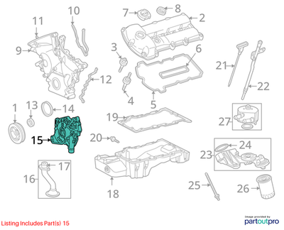 Jaguar 2001-2008 Jaguar S-Type Oil Pump AJ810678