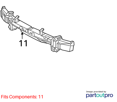 Audi Q5 Bumper Impact Absorber 2.0L TFSI 8R0807550E