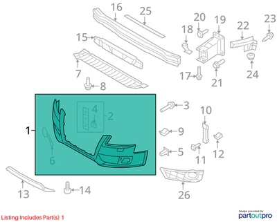 Audi 2009-2012 Audi A4 Bumper Cover 8K0807105DGRU