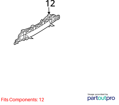Audi 2007-2015 Q7 Bumper Impact Absorber 4L0807329