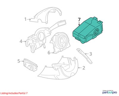 Audi 2004-2011 A6 Ignition Immobilizer Antenna 4H0905852B
