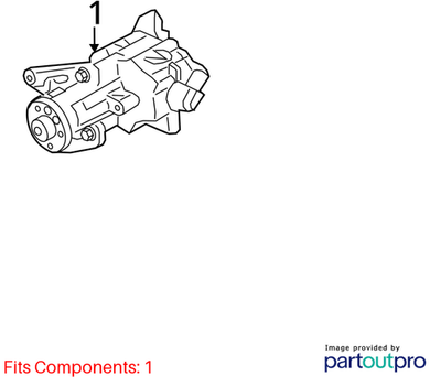 2012 BMW Power Steering Pump Used OEM 32416796453