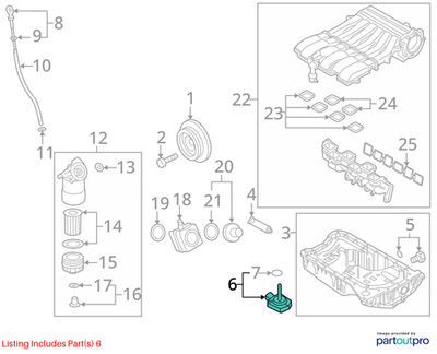 Volkswagen 2011-2017 Touareg Engine Oil Level Sensor 03L907660C