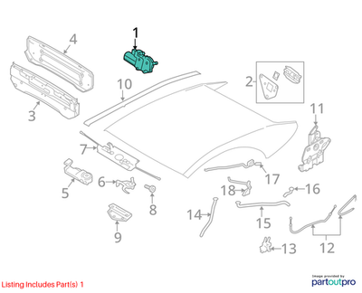 BMW 2007 X3 Sunroof Motor 67616922652