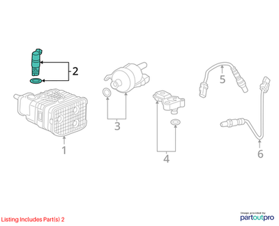 Cadillac 2020-2026 CT5 Vapor Canister Vent Valve Solenoid 84524035