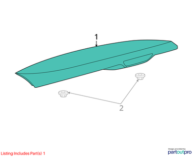 2015 Jeep Grand Cherokee Rear Liftgate Spoiler Used OEM 68217495AA