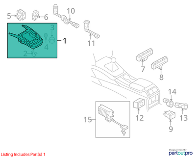 Audi 09-10 A4 Infotainment Display Control Switch 8T0919609DWFX
