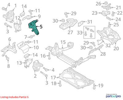 Audi Bracket Support Mount 4G0199308N
