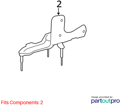 Mercedes-Benz 07-13 S550 Air Suspension Compressor Bracket 2213200243