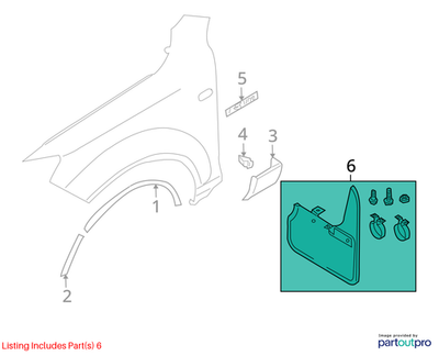 Audi 2025 Audi Q7 Splash Guards Front 4L0075111
