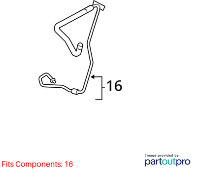 Audi A4 Power Steering Return Hose TFSI 8K1422891AJ